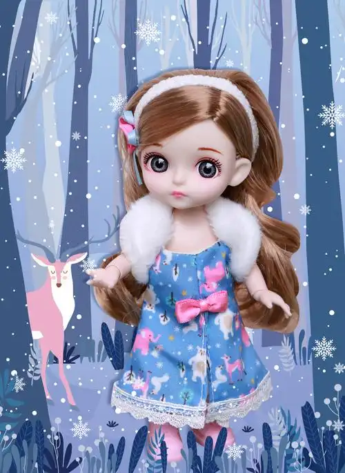 猛仕将换装芭比娃娃6寸16厘米sd13关节可动时装仿真洋娃娃女生生日