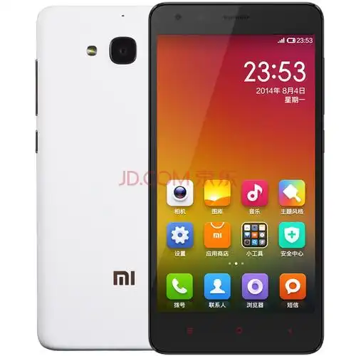 小米 红米2 移动4g版 双卡双待手机(8g rom) 白色 8g标准版