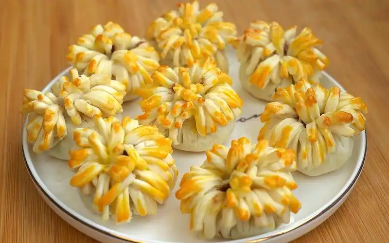 过年必备的花样点心纯手工制作寓意花开富贵咬一口酥掉渣