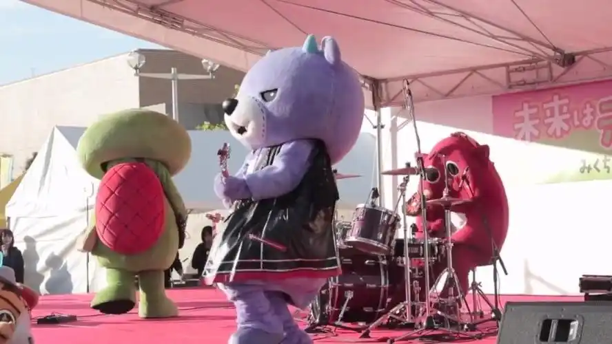 天使外套金属心超萌吉祥物鼓手nyango star归来!