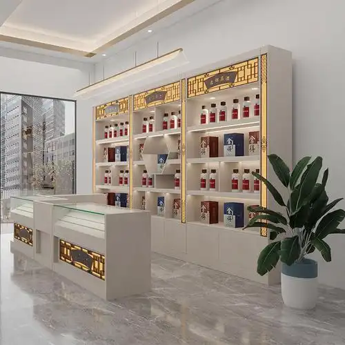 烟酒柜展示柜定制白酒便利店烟组合红酒展示柜专卖烟柜台超市酒庄柜台