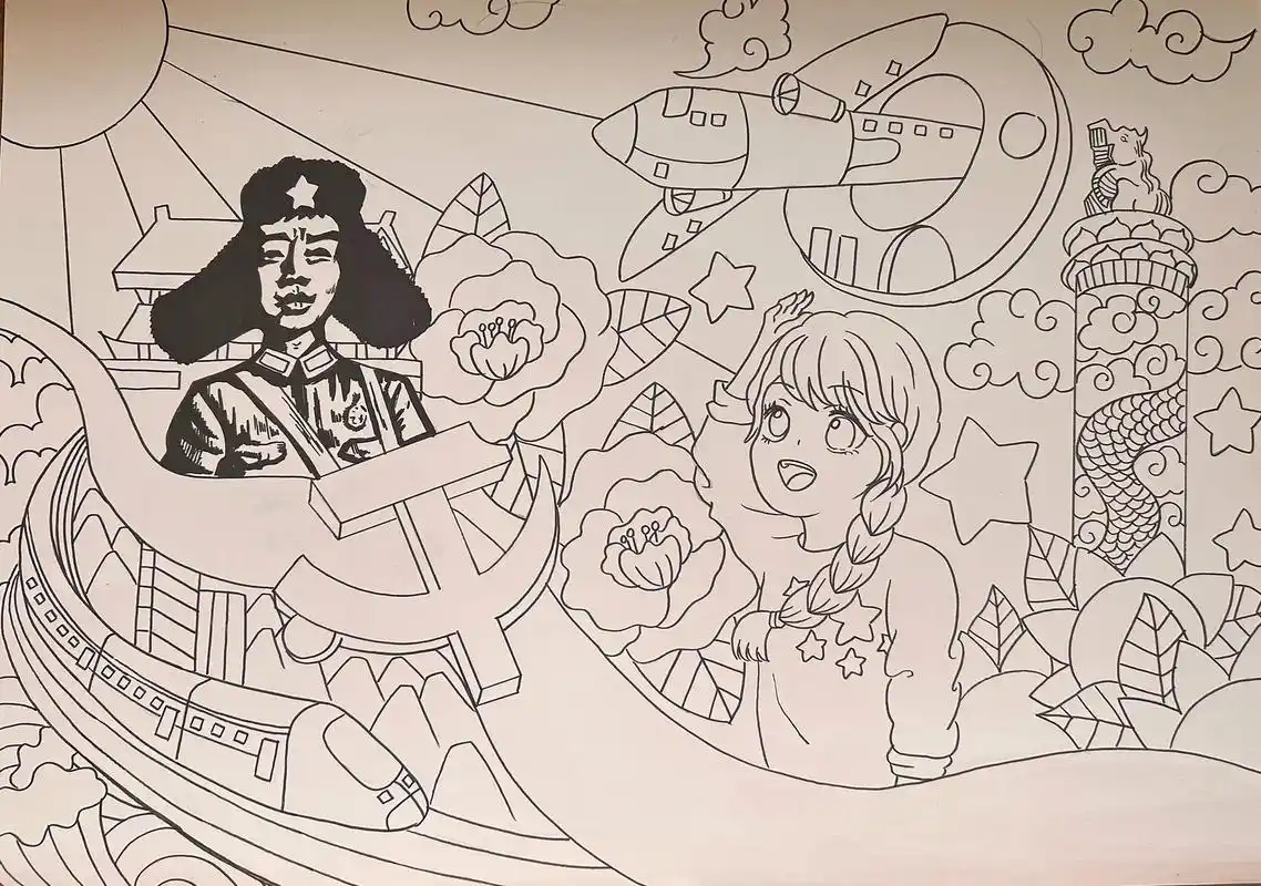 像英雄致敬.#学习雷锋手抄报 #我心中的英雄绘画 #像英雄致 - 抖音