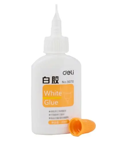 得力手工diy环保乳白胶12支组合装