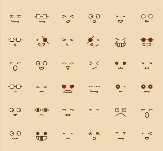 简笔画表情 简笔画表情包 - 水彩迷