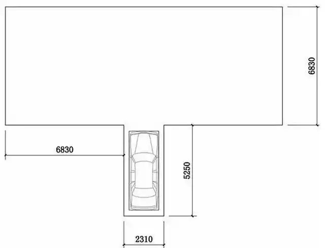 科目二倒库尺寸和画法 倒车入库标准场地尺寸
