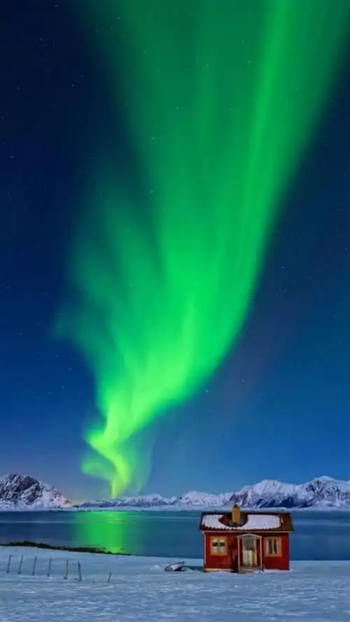 唯美星空极光美景