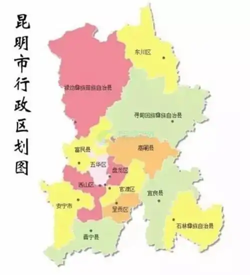 昆明 绿地滇池国际健康城我们先来了解昆明主城的几个区,分别为五华区