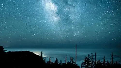 唯美黑夜星空绚丽高清桌面壁纸