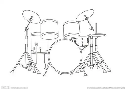简笔画架子鼓怎么画