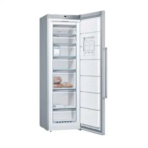 bosch博世gsn36ai33c242l冷冻单门冷冻冰箱抗指纹不锈钢欧洲原装进口