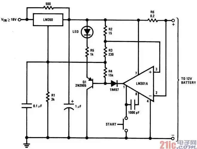 12v电压充电器电路图