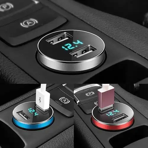 汽车点烟器一拖三多功能用插头汽车充插座一拖二带车载充电器 折叠