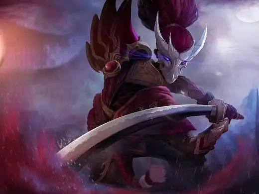 猩红之月-亚索 美宣图