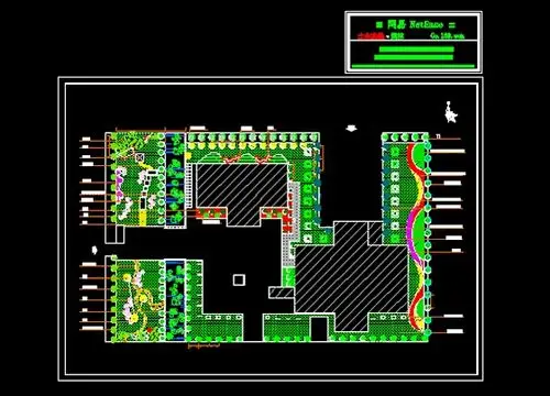 人民法院绿化平面图_办公楼及厂区绿化设计图_土木在线