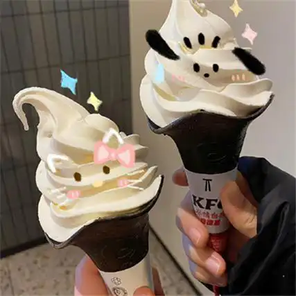 2023颜值超高的甜筒冰淇淋图片合集 甜筒冰淇淋是春天的号角吧_qq头像
