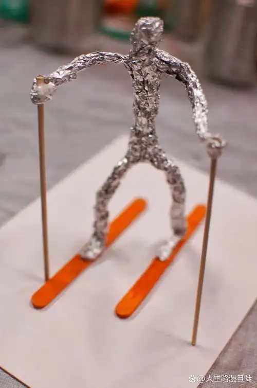 幼儿园亚运会锡纸运动小人 昨天分享了其一锡纸小人 今天继续,在简单