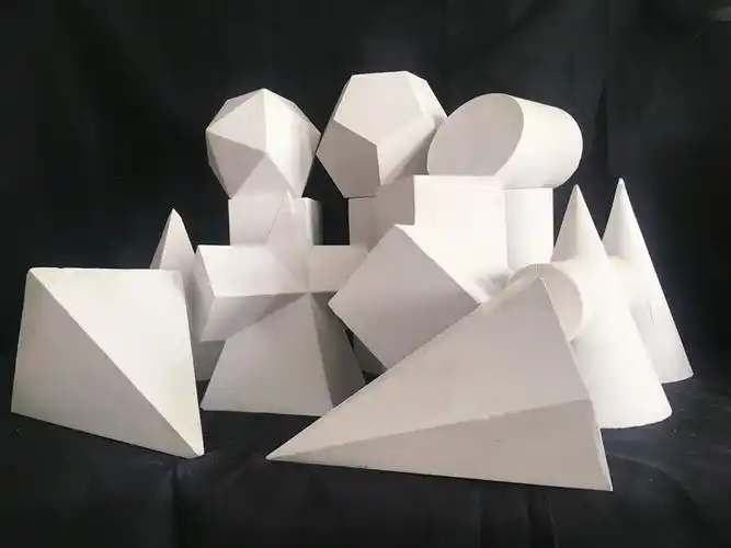 单个几何体石膏像教具模型摆件素描静物写生美术几何体圆球形!