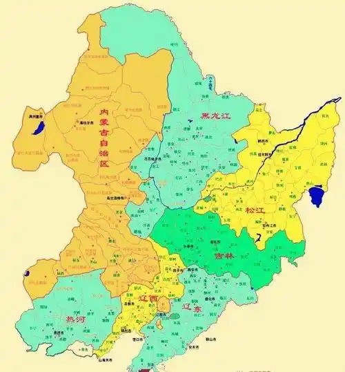 东北三省地图(东北三省地图正版)