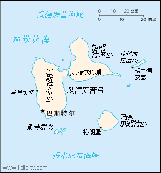 法属瓜德罗普地图