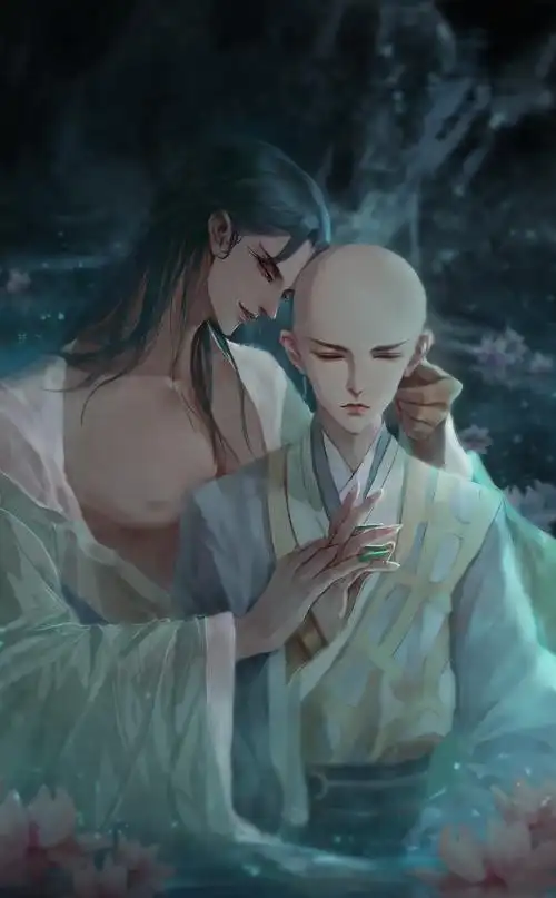 一个脑洞梗一直想画来着,有参考青蛇