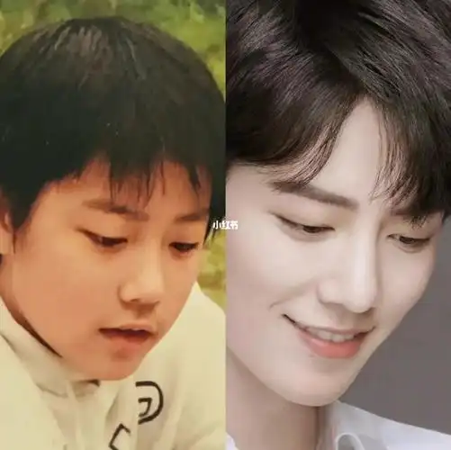 颜值真的是上天赏饭吃#肖战  #小时候vs长大