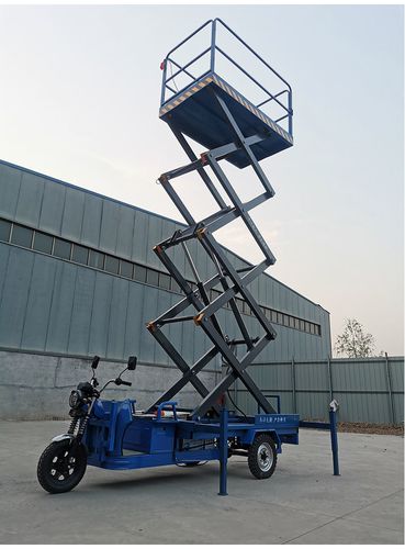 三轮车升降平台电动升降机万芒移动液压高空作业平台电动伸缩梯4米6米