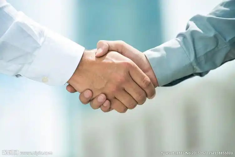 商务合作握手图片