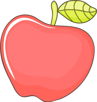 卡通手绘苹果