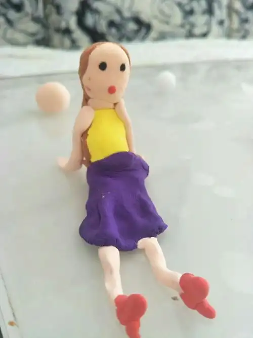 我用彩泥做的妈妈