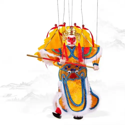 泉州提线木偶孙悟空齐天大圣新款6条线可表演训练中国木偶