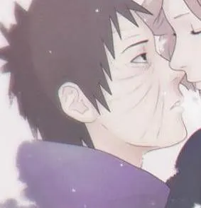 谁有火影带土和琳的情头,差不多的同人图也可以