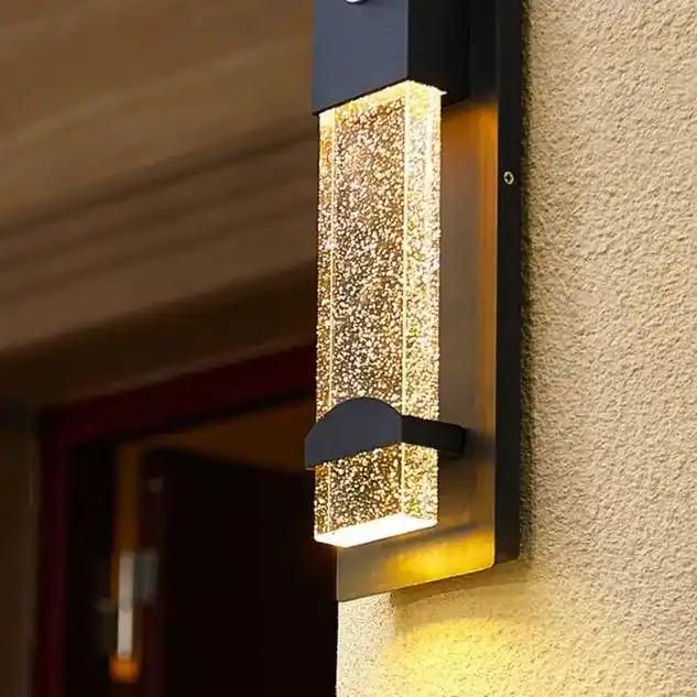 简约现代壁灯户外防水大门口人体感应墙壁灯室外花园露台灯阳台灯