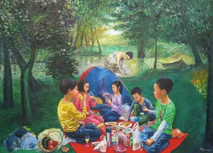 草地上的午餐 luncheon on the grass
