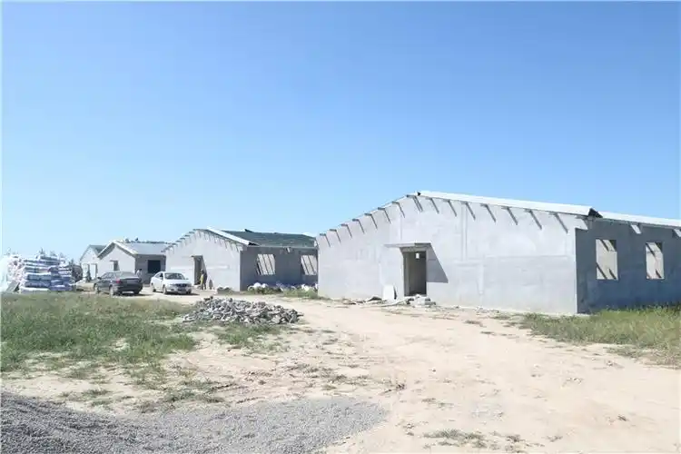基地中已建成的猪舍