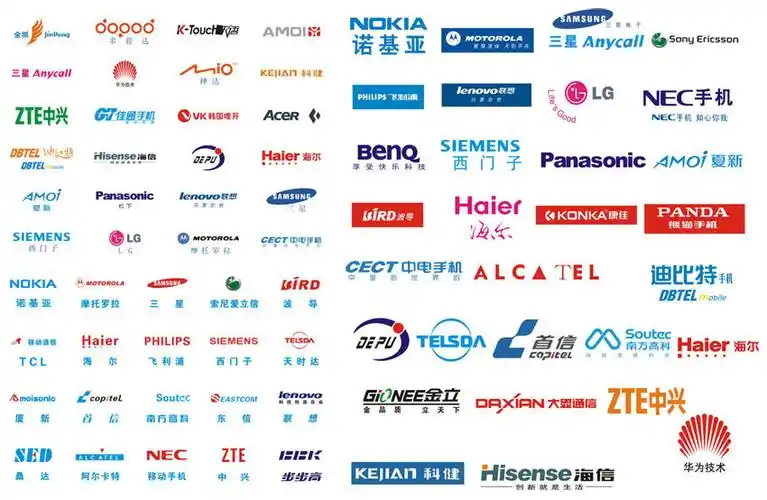 cdr格式各种手机品牌logo标志大全矢量素材下载