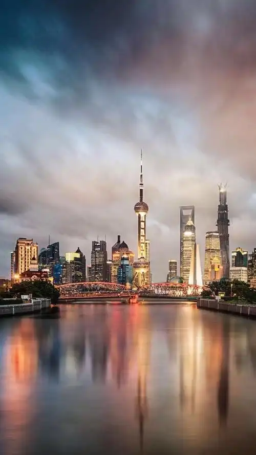 上海城市的一角,风景-手机壁纸