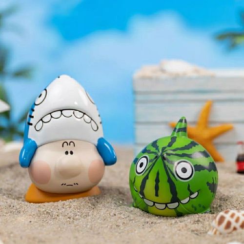 正版不二马大叔鲨雕鲨鱼盲盒一套全套公仔摆件鲨瓜手办女生日礼物