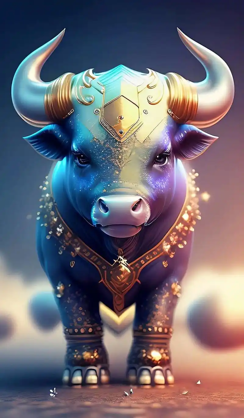 牛  #生肖牛 #动物  #牛气冲天 #见者好运 #ai绘画 - 抖音