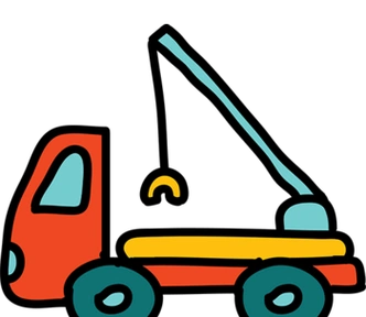 卡通吊车图片-卡通吊车设计素材-卡通吊车素材免费下载-万素网