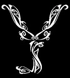 要有一定神秘感,做头像用,最好是黑背景,一定要花体