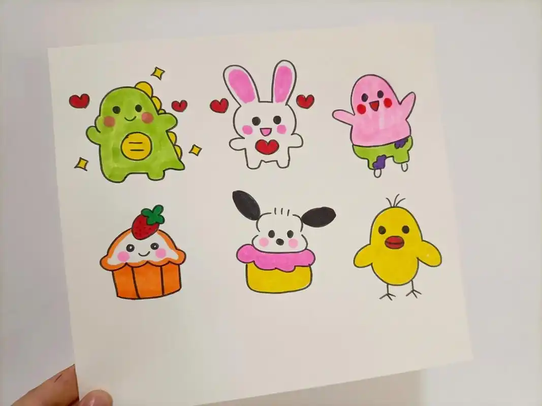 手绘卡通简笔画图片/可爱可爱