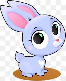 可爱卡通兔子矢量图