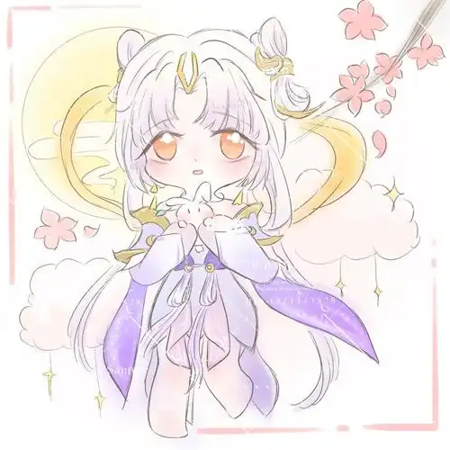 是妈咪约的糕糕～#procreate  #q版  #嫦娥