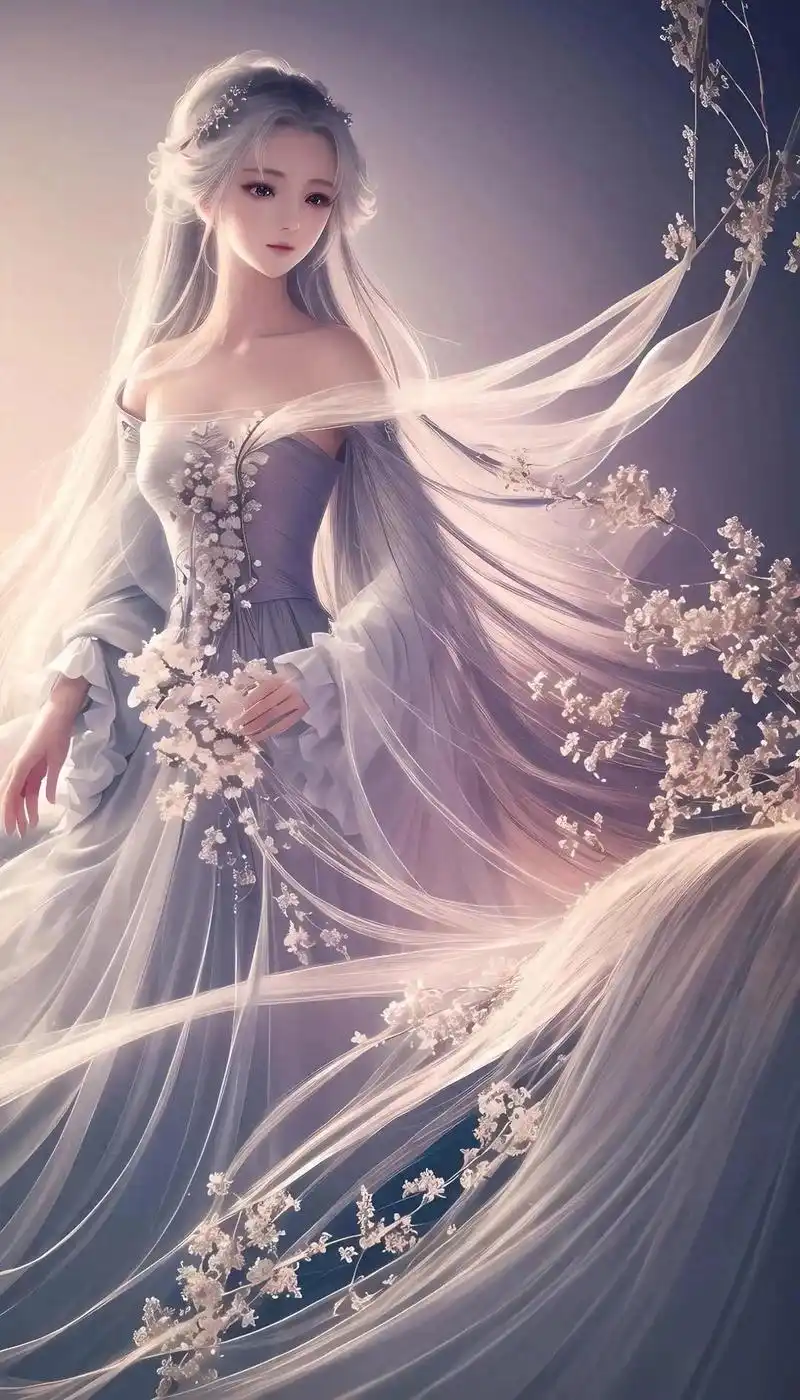 二次元少女壁纸,仿佛是梦幻般的存在