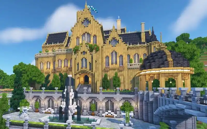 【转载】我的世界中建造一个巨大的城堡小镇