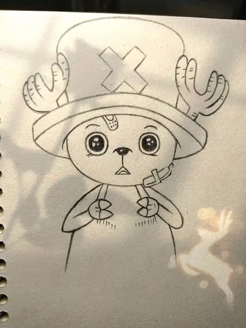 乔巴绘画过程图