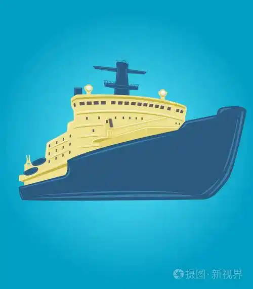 核破冰船矢量图.强大的北极船只插画-正版商用图片0nalfn-摄图新视界