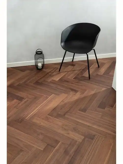 黑胡桃人字拼艺术感超强的地板