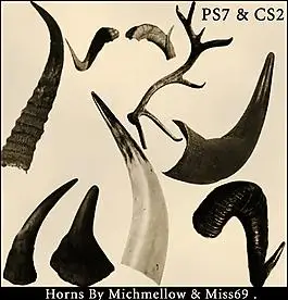 鹿角牛角羊角笔刷