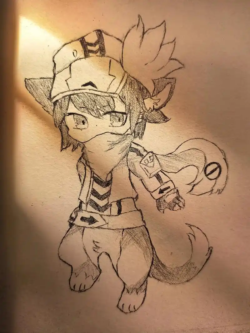 好久没画凹凸了,凹凸世界卡米尔手绘临摹过程# - 抖音